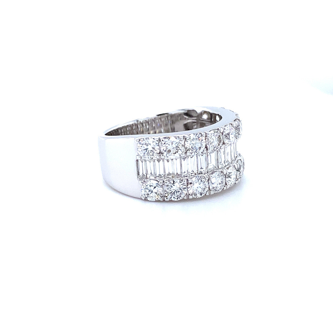 3.12ct 18K WG Luxe Diamond Band OOAK