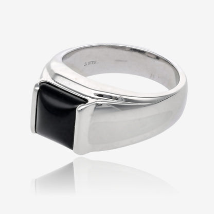 Classic Men’s Onyx Square Top Ring