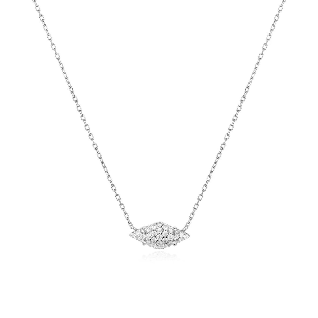 Silver Pavé Sparkle Necklace