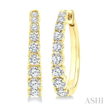 Simply Brilliant Diamond Hoops