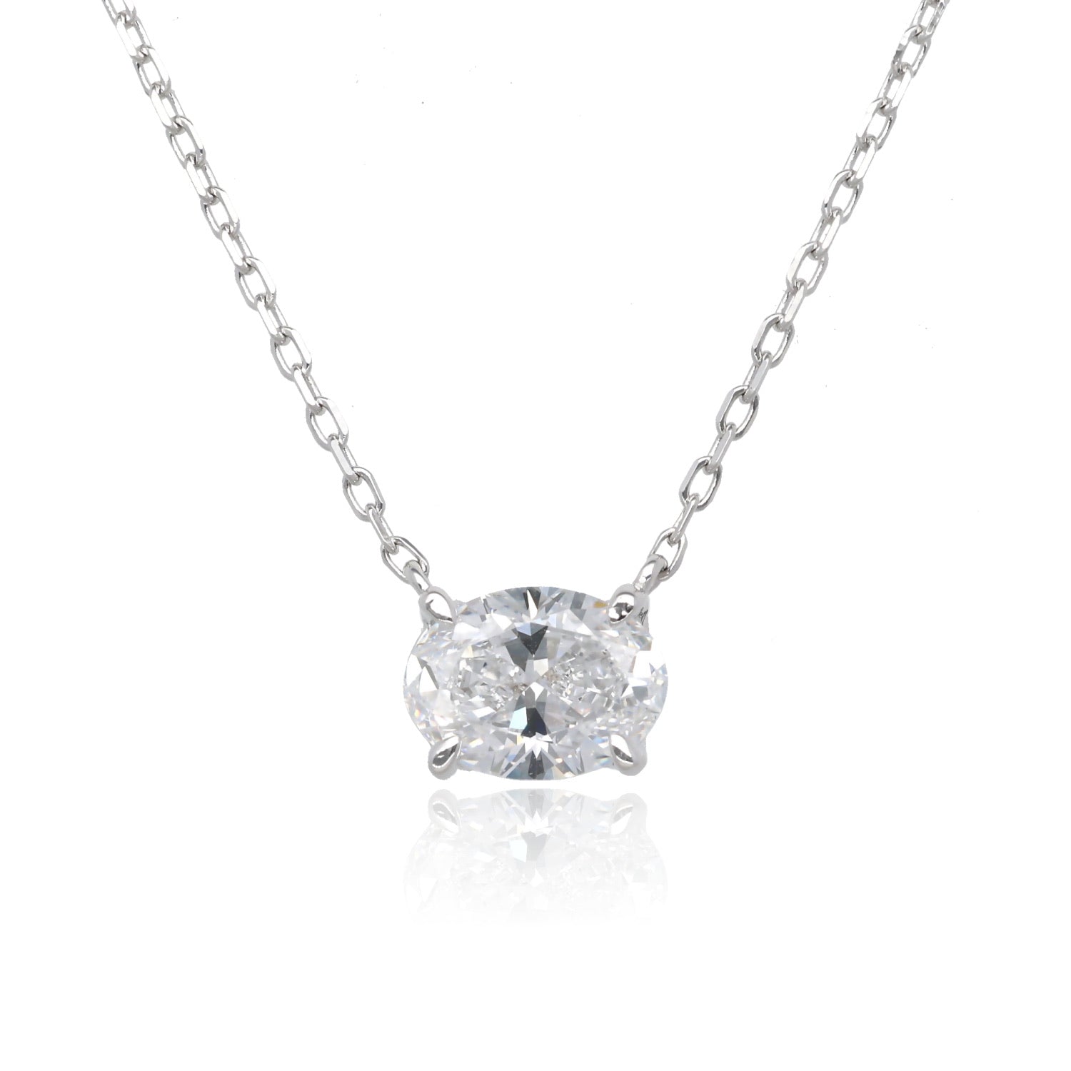 The Sideways Spark Oval Pendant