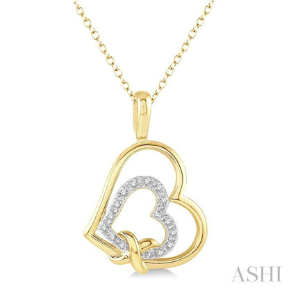 My Heart in Yours Gold Vermeil Diamond Necklace