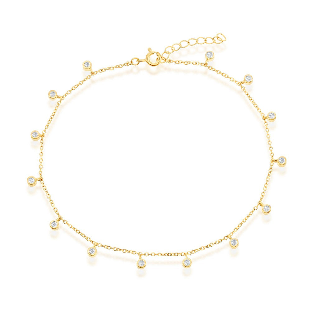 Little Yellow Twinkles Ankle Bracelet