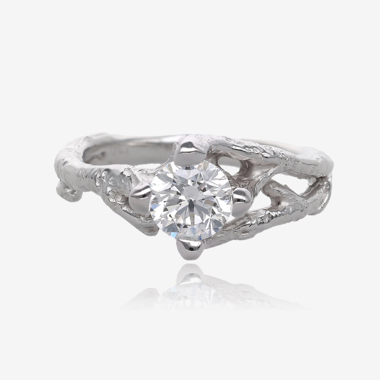 Birch Branch Diamond Gold Wedding Set