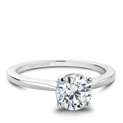 Noam Carver White Gold Solitaire Semi-mount Bridal