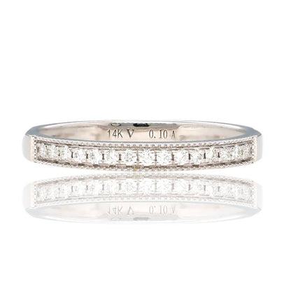 Heirloom Edge Milgrain Diamond Band