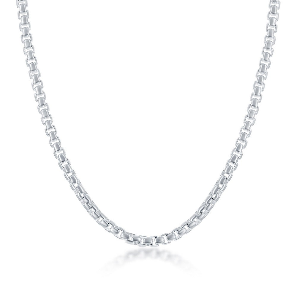 Sterling Silver Round Box Chain 20 Inches