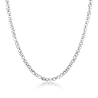 Sterling Silver Round Box Chain 20 Inches