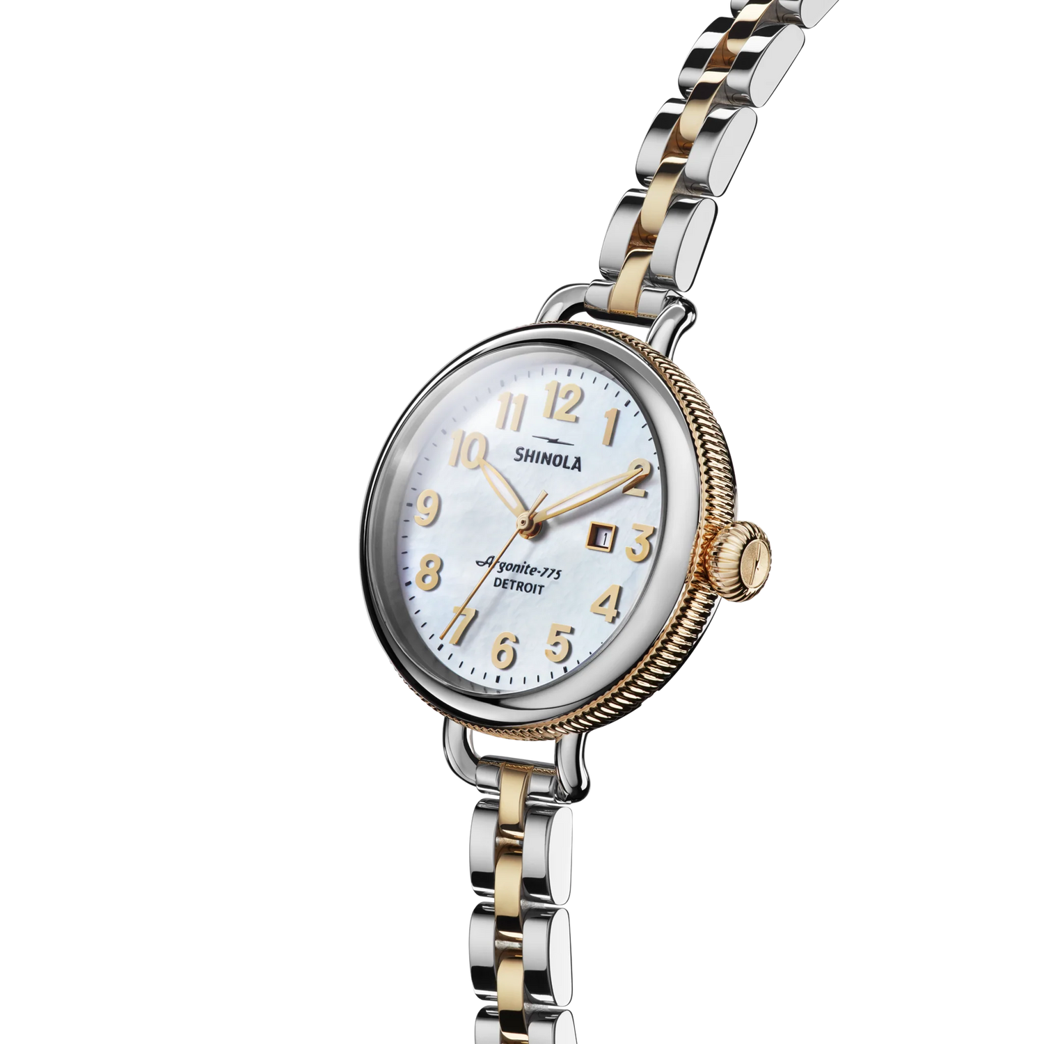 SHINOLA Ladies Birdy Two Tone Watch
