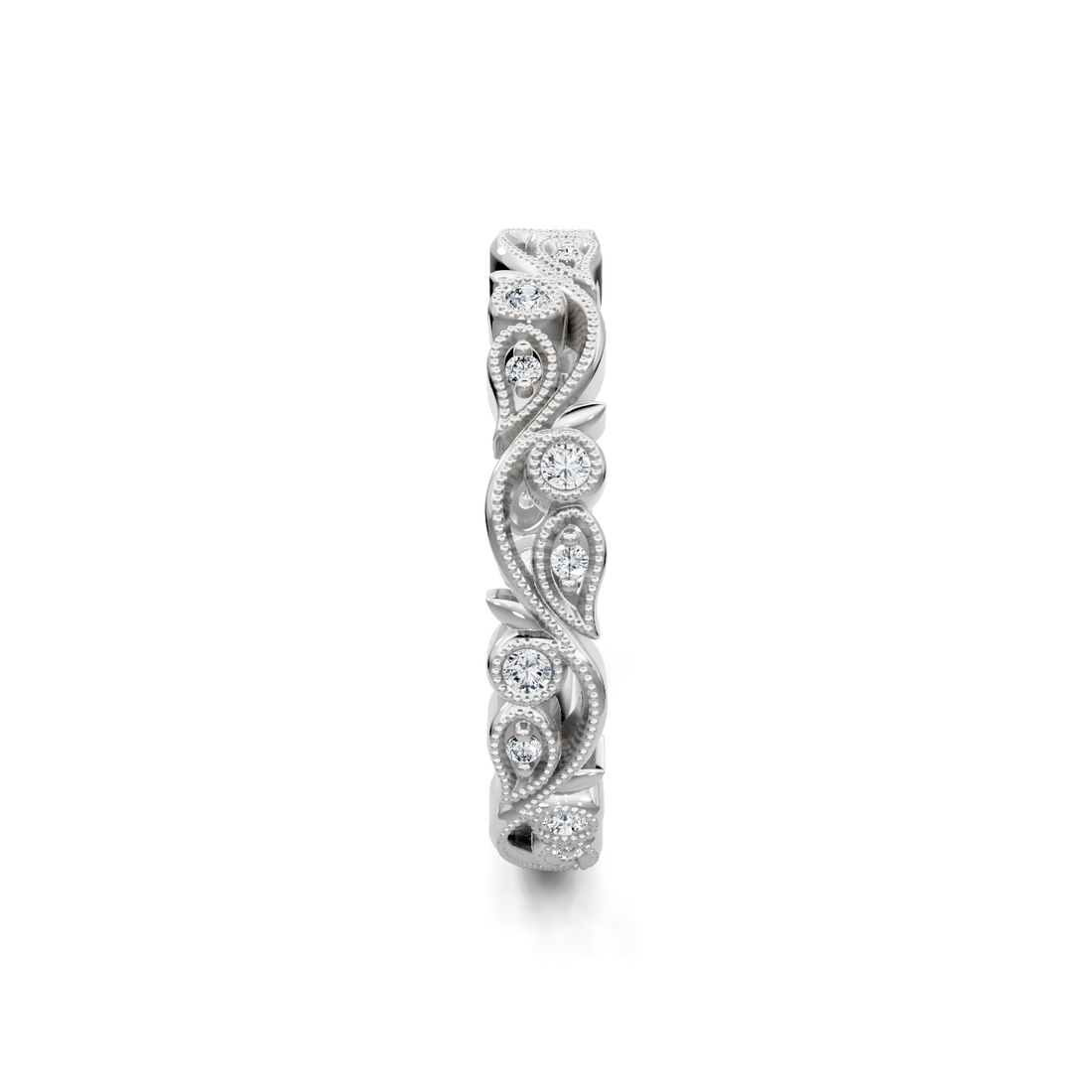 Fairy Garden Diamond White Gold Band