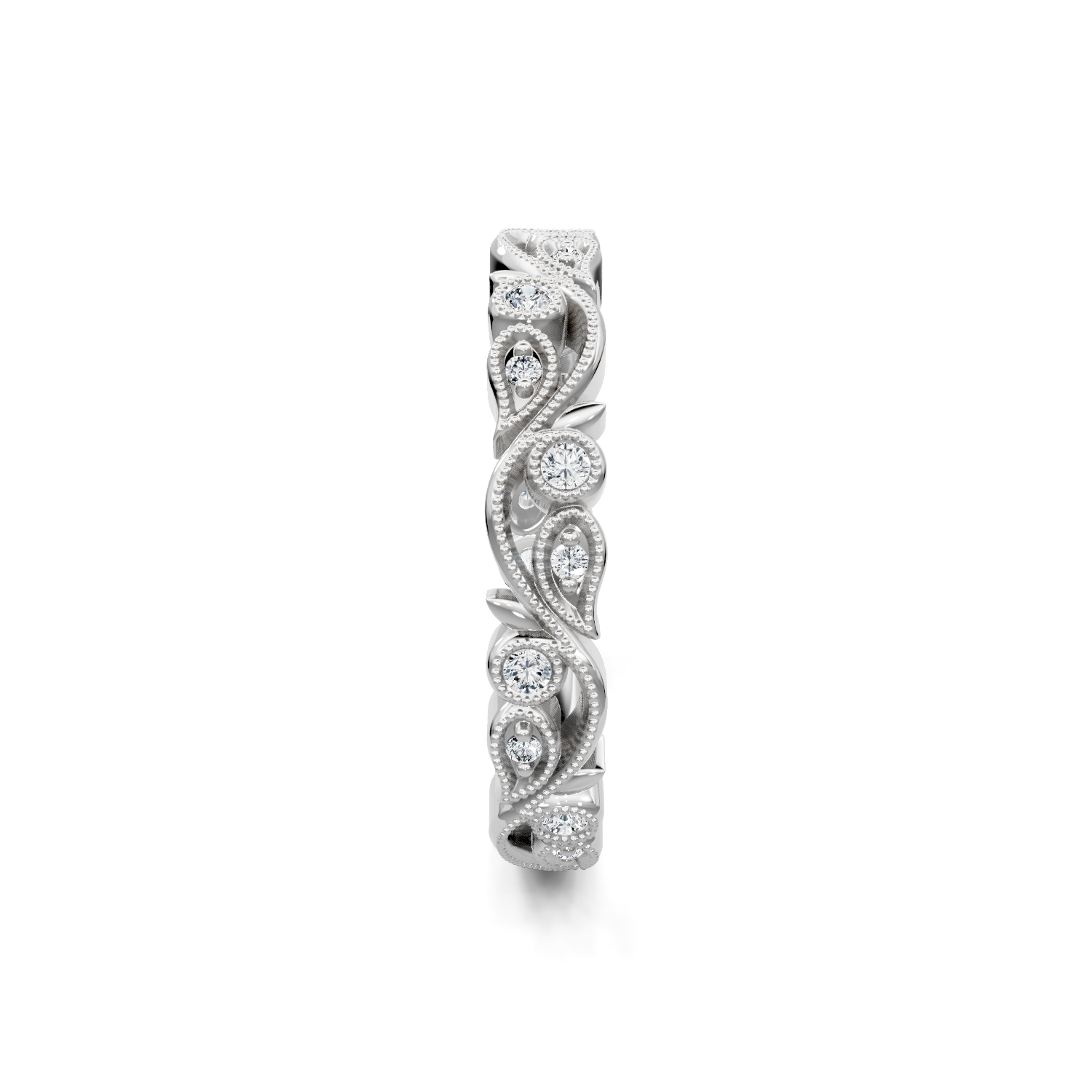 Fairy Garden Diamond White Gold Band