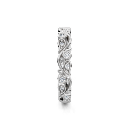 Fairy Garden Diamond White Gold Band