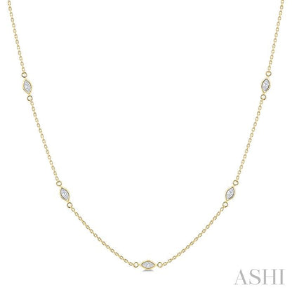 Golden Diamond Trail Necklace
