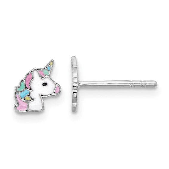Dreamcore Unicorn Sterling Silver Stud Earrings