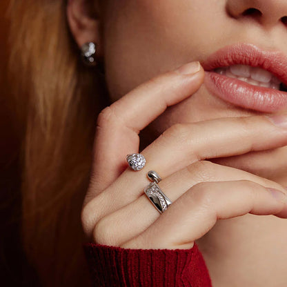 Silver Celestial Chunky Ring Size 8