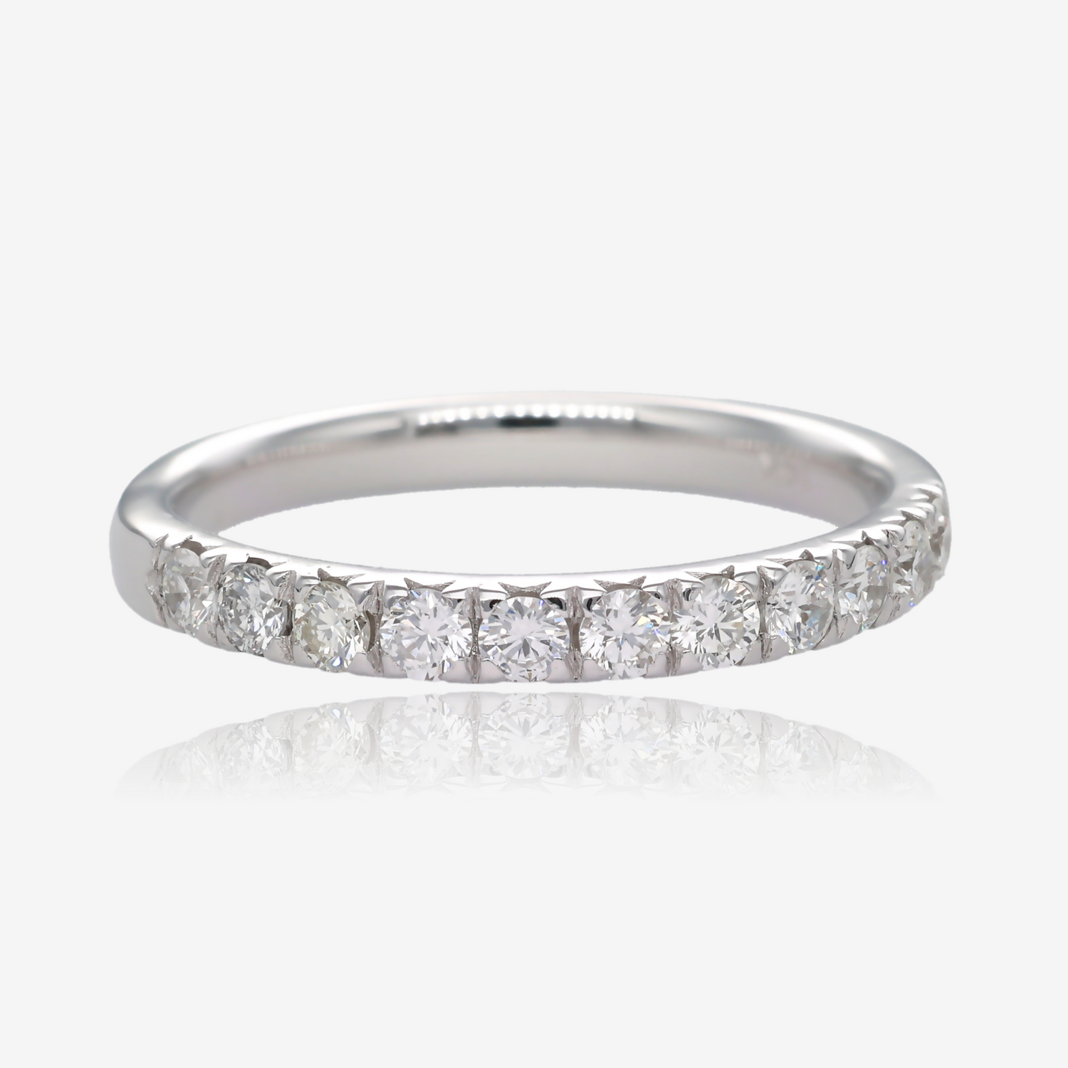 .66ctw Eleven Stone Lab Diamond Band in 14k White Gold