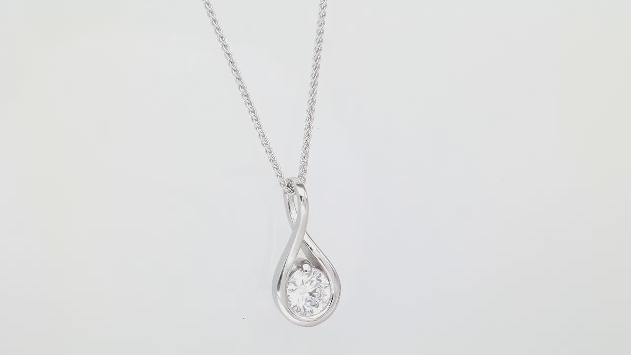 Infinite Shine Sustainable Diamond and Gold Pendant