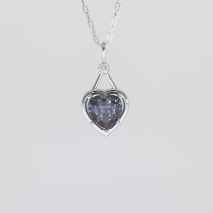 Love in June Alexandrite Pendant