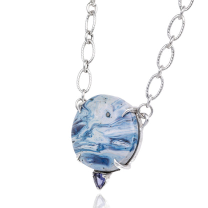 Lake Superior Storm Leland Blue and Iolite Necklace