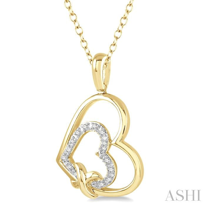My Heart in Yours Gold Vermeil Diamond Necklace