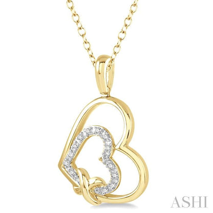 My Heart in Yours Gold Vermeil Diamond Necklace