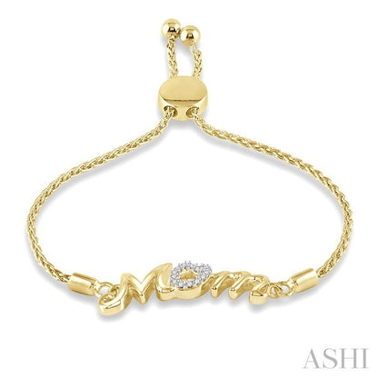 Golden Mom Gold Vermeil Diamond Bolo Bracelet