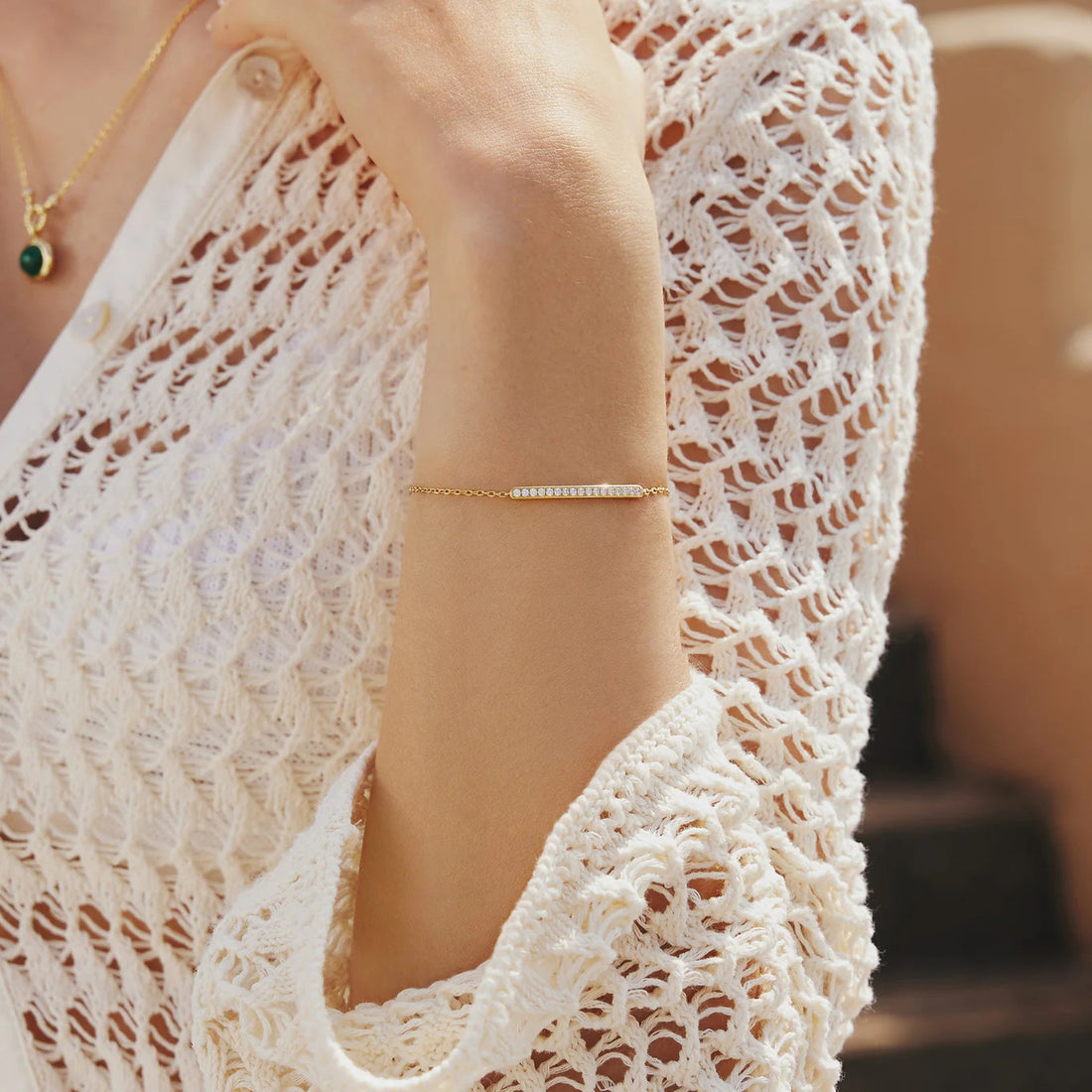 Pavé Bar Bracelet