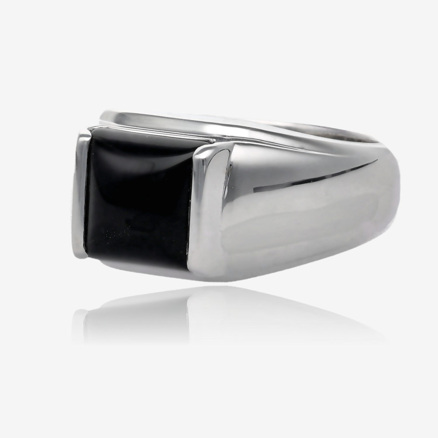 Classic Men’s Onyx Square Top Ring