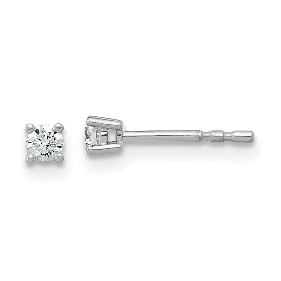 14k White Gold Lab Diamond Stud Earrings