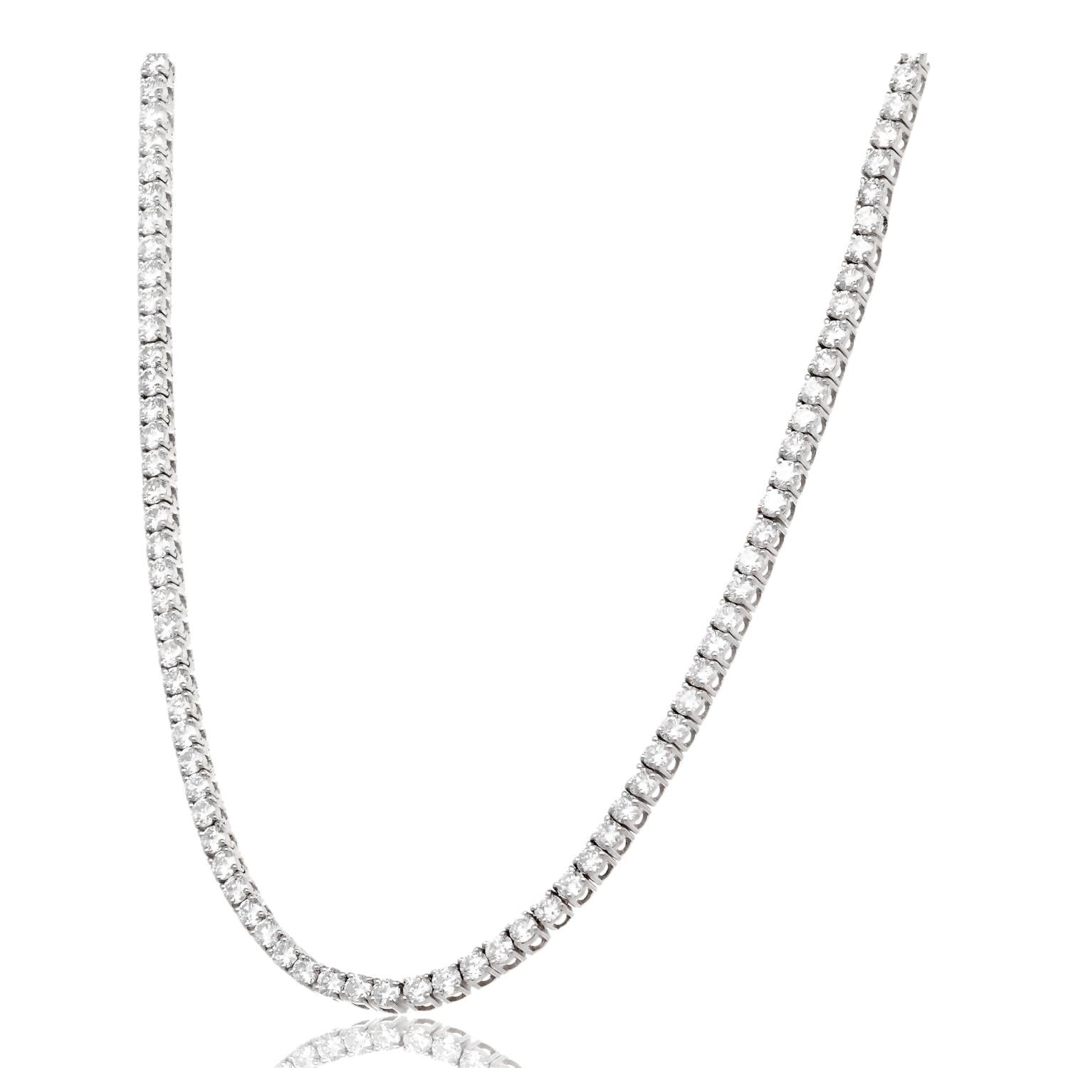 Glow Getter Diamond Line Tennis Necklace