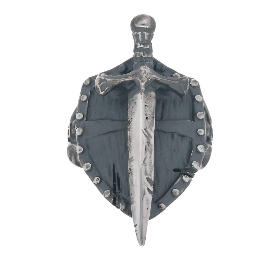Battle Ready Shield Ring with Sword