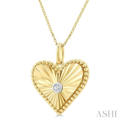 Love’s Reflection Gold Vermeil Medallion Diamond Necklace