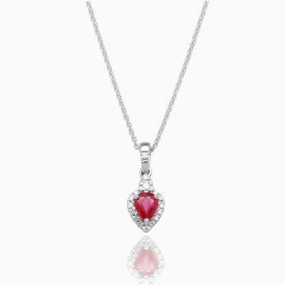 Enchanted Halo White Gold Necklace