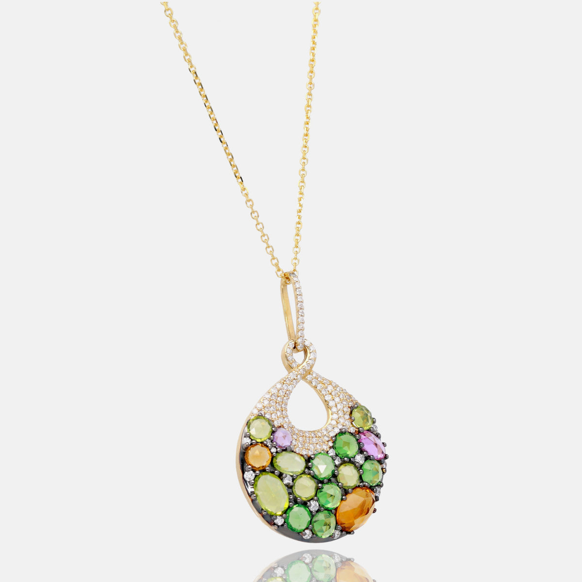 Enchanted Garden Rose Cut Necklace