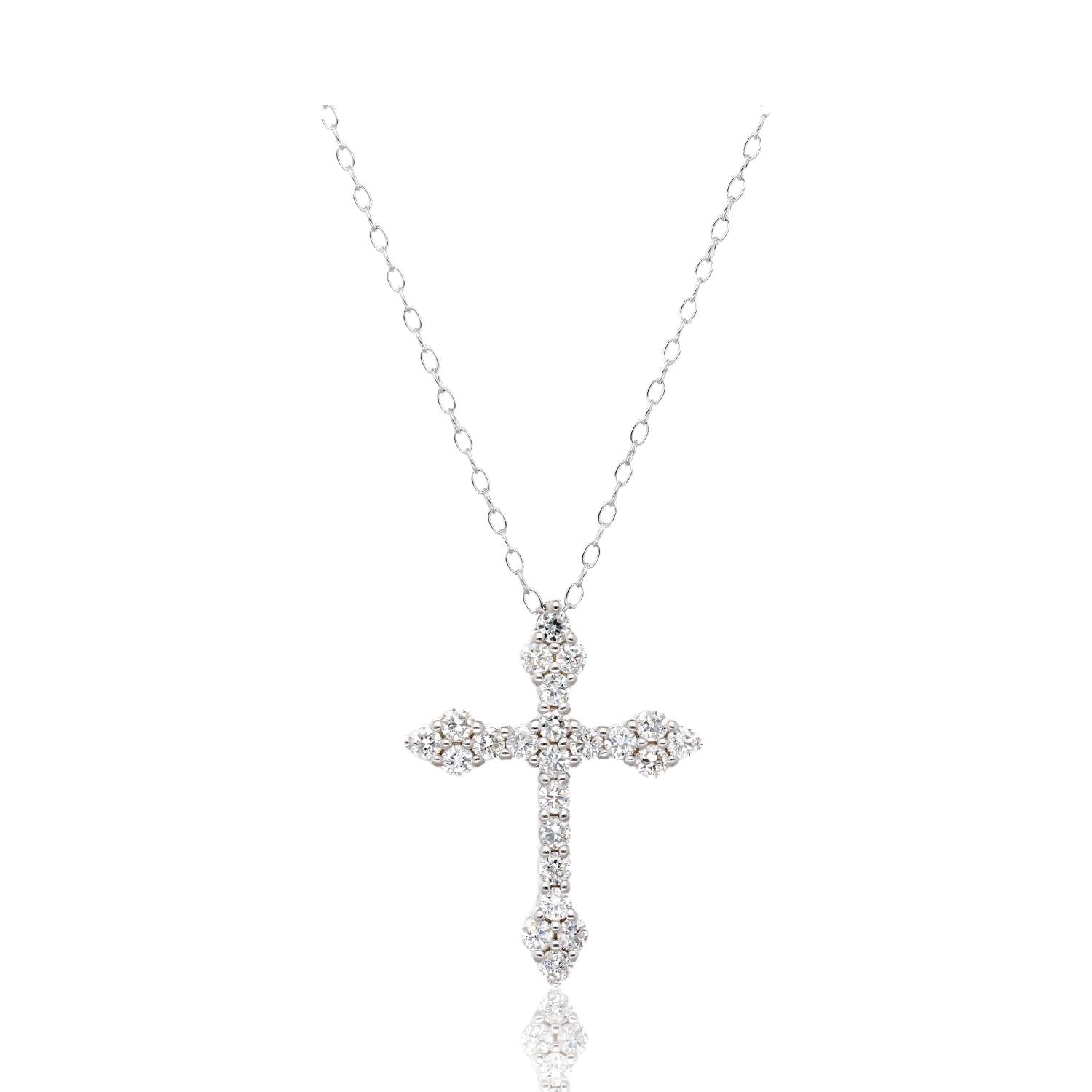Diamond Dusk Cross Necklace