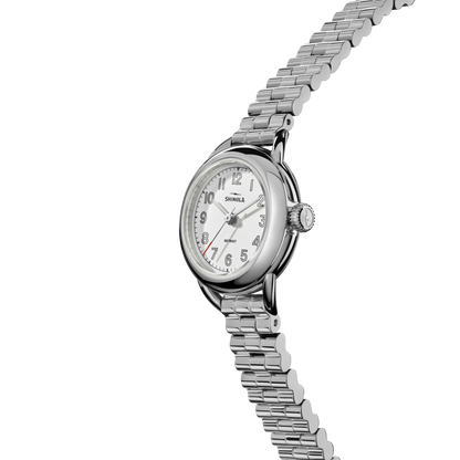 SHINOLA Ladies Runabout Silver Tone Watch