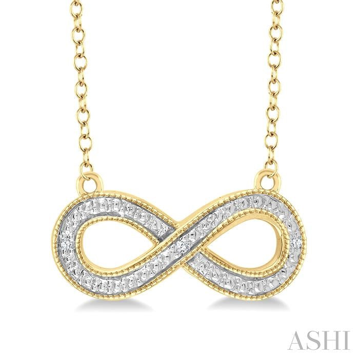 Forever Entwined Gold Vermeil Infinity Diamond Necklace