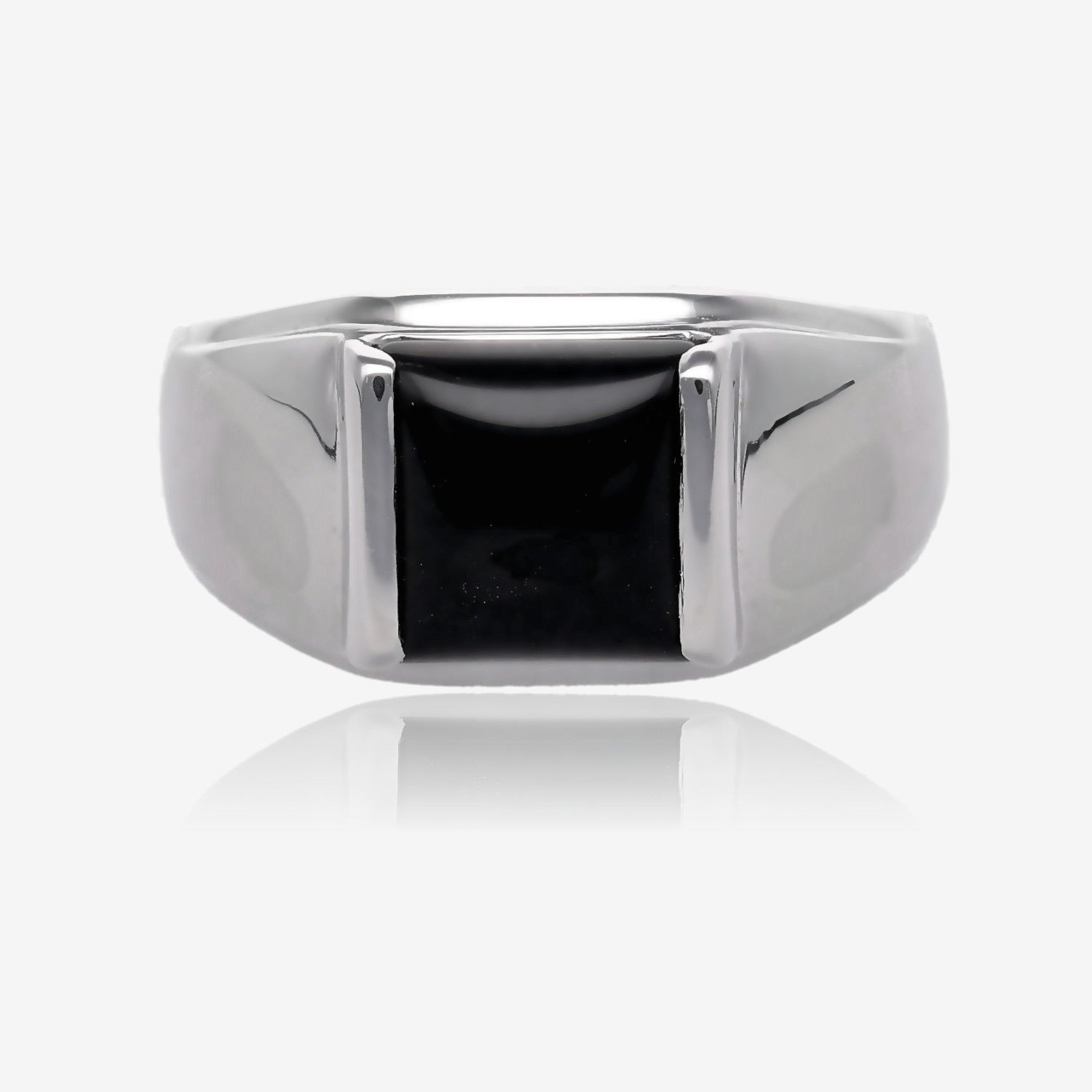 Classic Men’s Onyx Square Top Ring