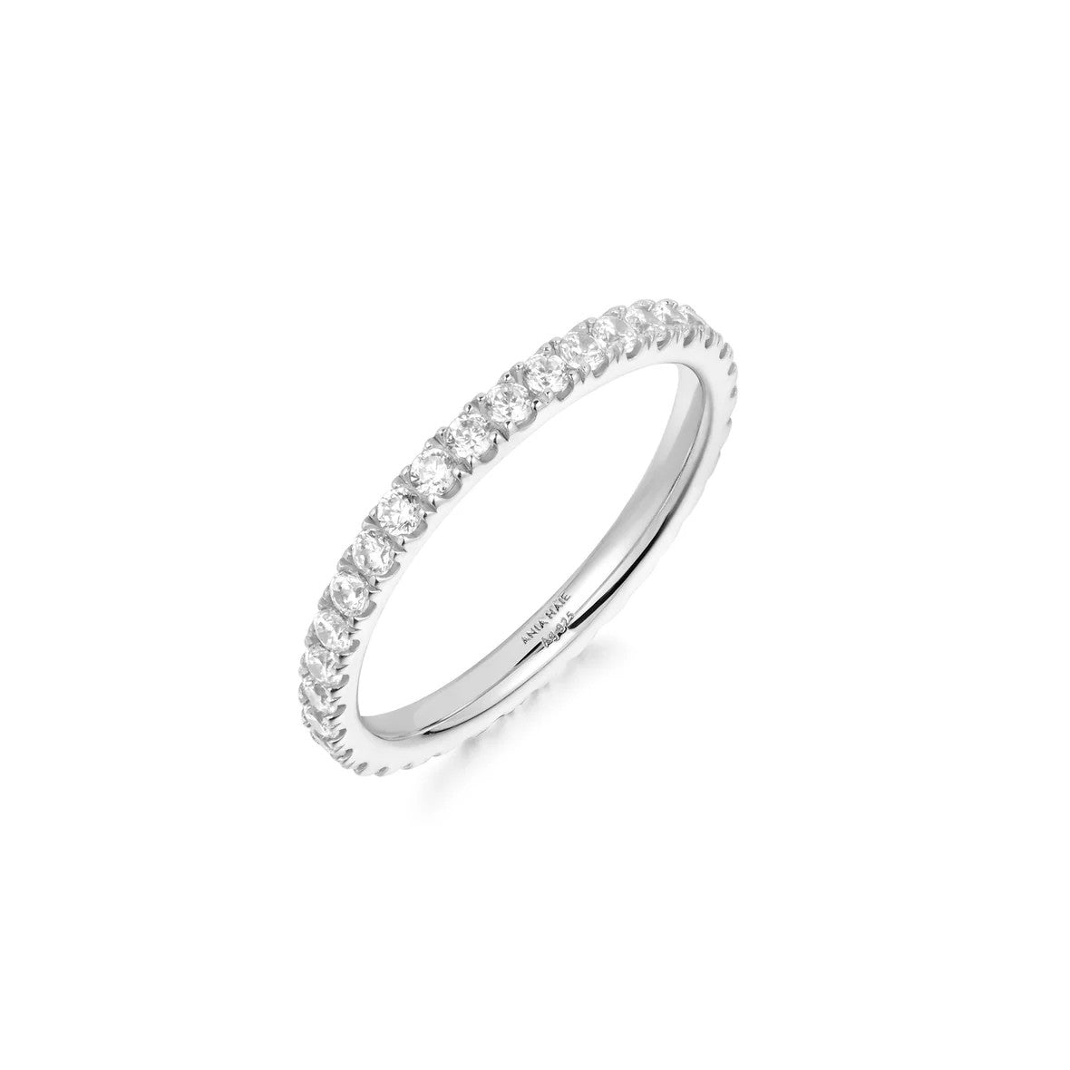 Silver Pavé Eternity Ring