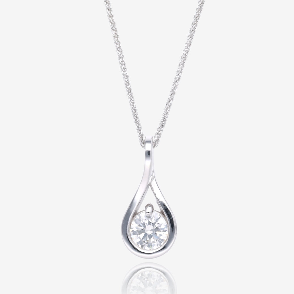 Infinite Shine Sustainable Diamond and Gold Pendant