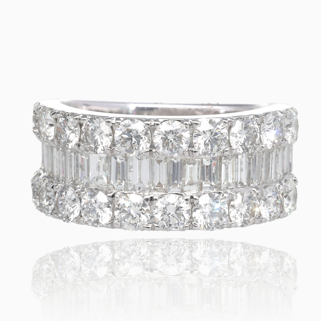 3.12ct 18K WG Luxe Diamond Band OOAK