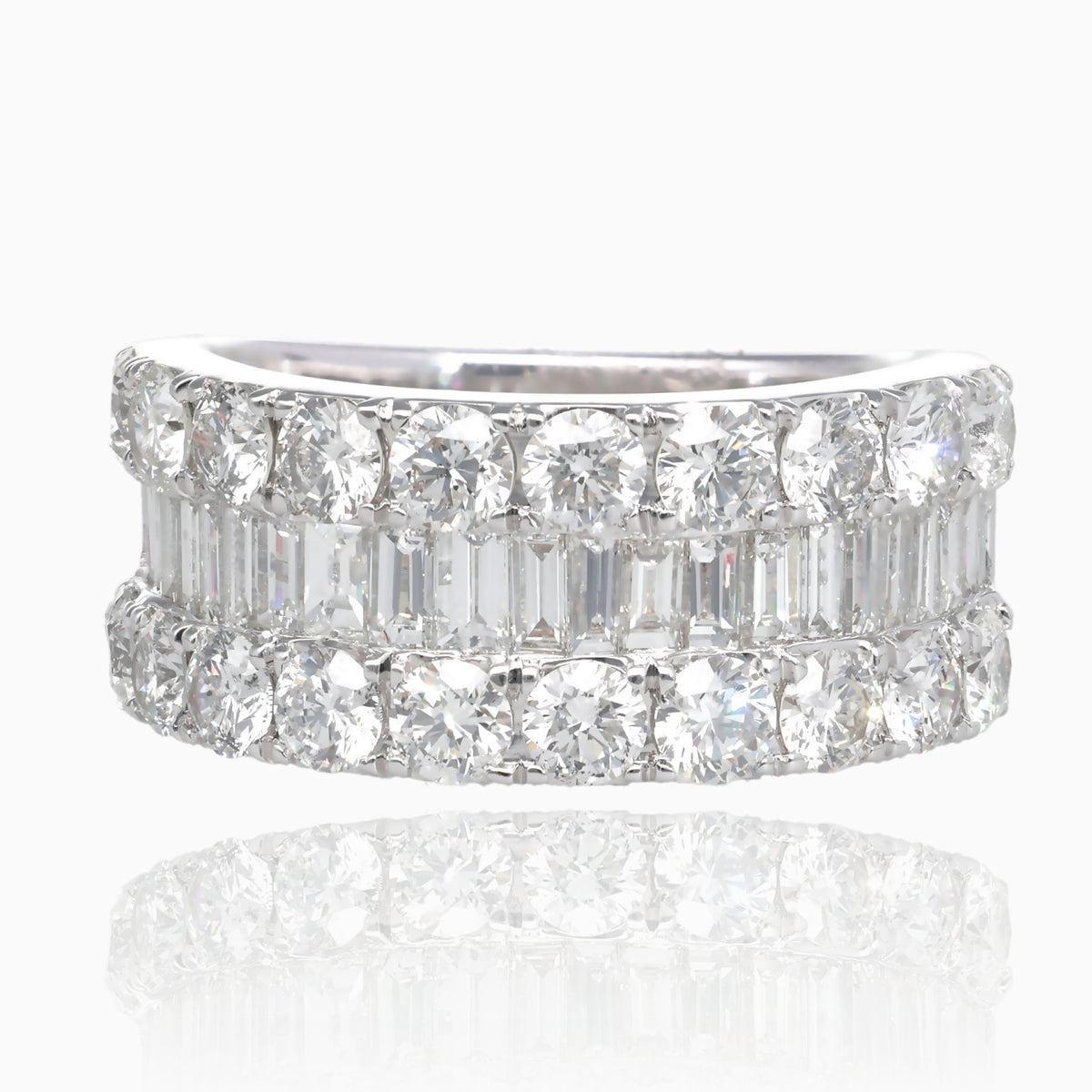 3.12ct 18K WG Luxe Diamond Band OOAK