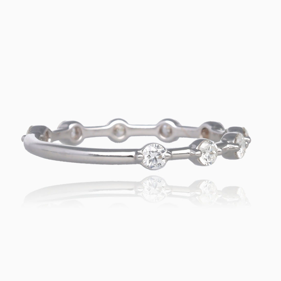 .50ct Floating Diamond Bridal Band