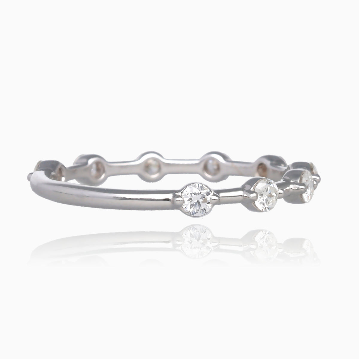 .50ct Floating Diamond Bridal Band