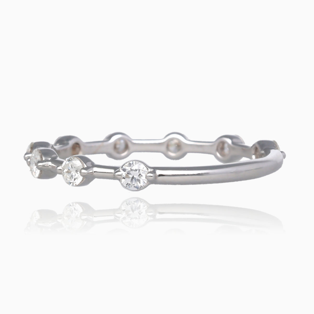 .50ct Floating Diamond Bridal Band