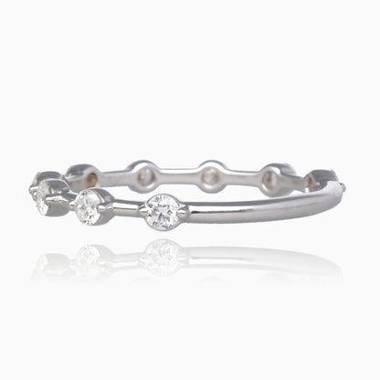 .50ct Floating Diamond Bridal Band