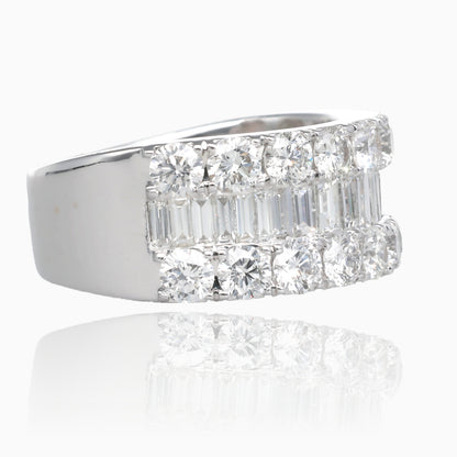 3.12ct 18K WG Luxe Diamond Band OOAK