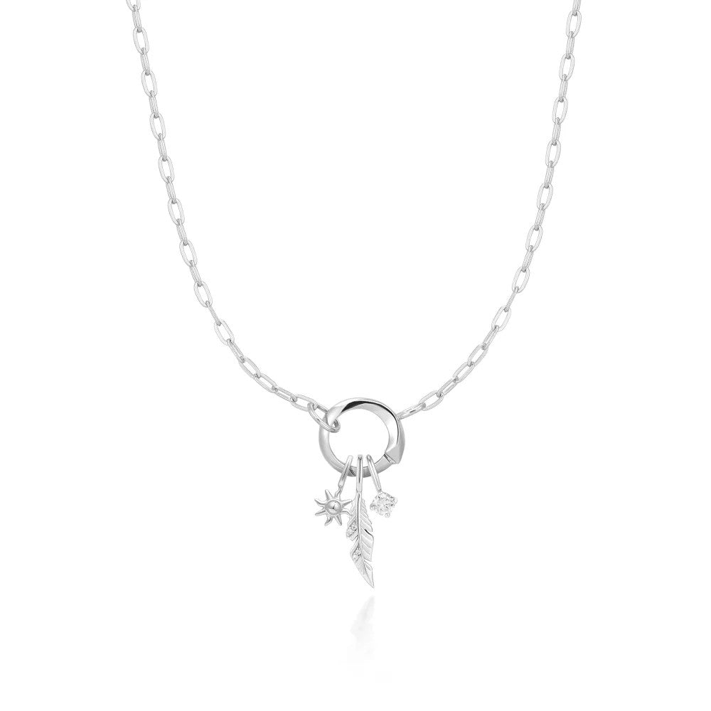 Feather Trio Necklace Bundle Set