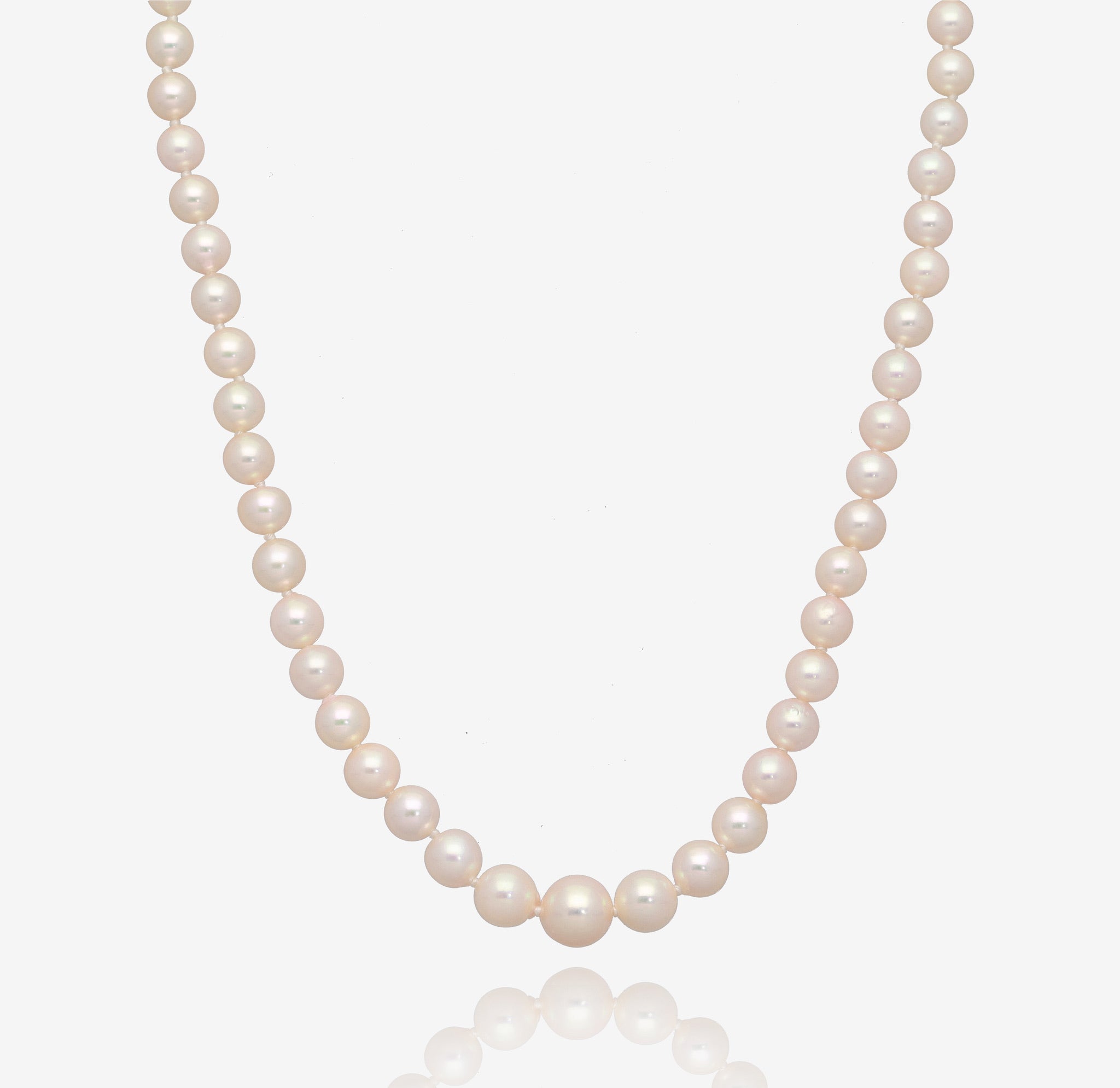 Drops of Champagne: Graduate Akoya Pearl Necklace