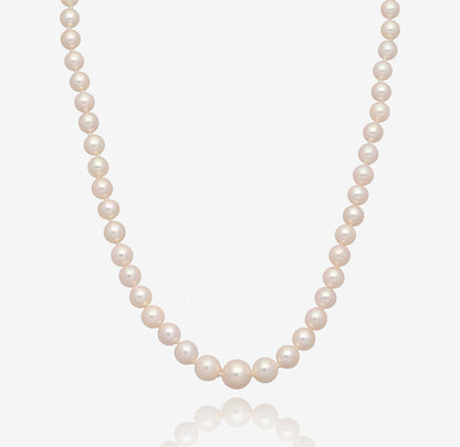 Drops of Champagne: Graduate Akoya Pearl Necklace